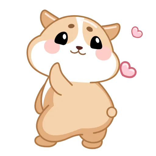 Стикер 6 Love Hamsters