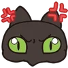Стикер 15 😍 Cats - котики парный черный и белый