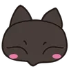 Стикер 9 😍 Cats - котики парный черный и белый