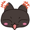 Стикер 11 😍 Cats - котики парный черный и белый