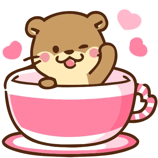 Стикер 32 Love Otters