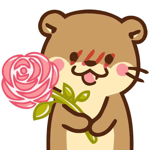 Стикер 2 Love Otters