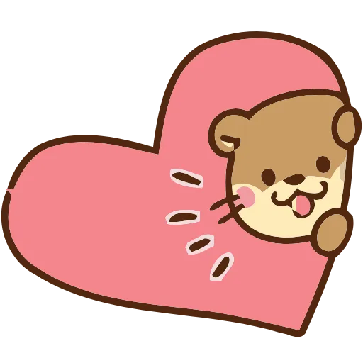 Стикер 36 Love Otters