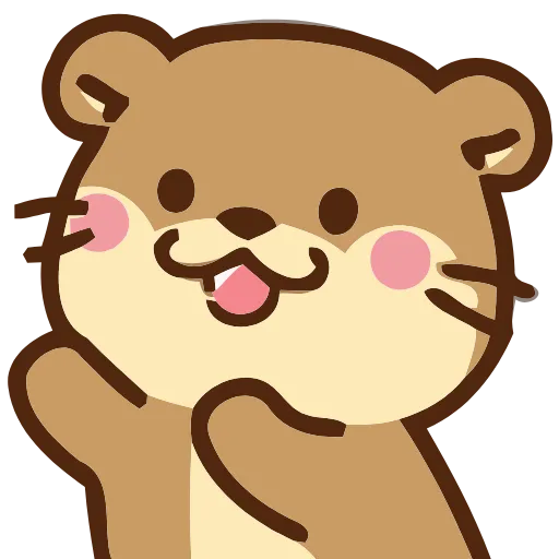 Стикер 11 Love Otters