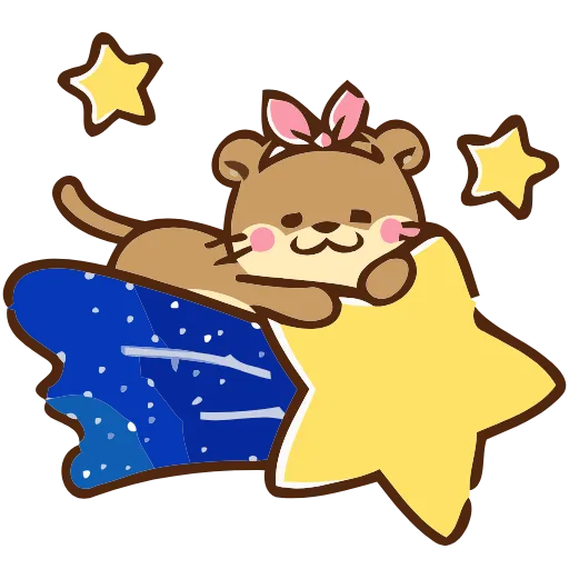 Стикер 33 Love Otters