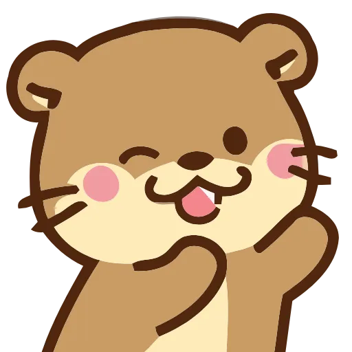 Стикер 9 Love Otters