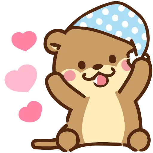 Стикер 29 Love Otters