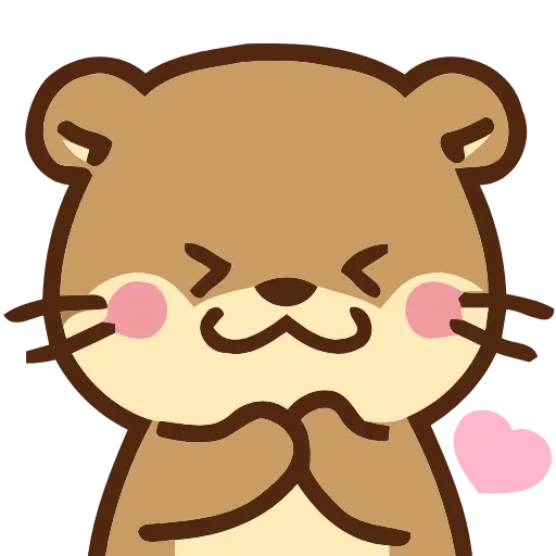 Стикер 24 Love Otters