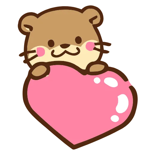 Стикер 23 Love Otters