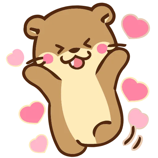 Стикер 49 Love Otters