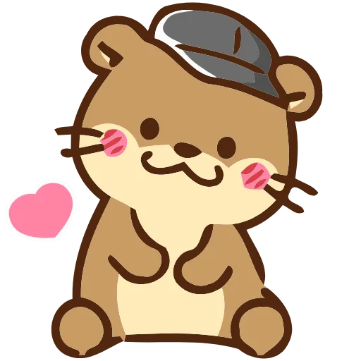 Стикер 50 Love Otters