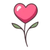 🌺 Эмодзи «Розовые буквы, иконки, таблички» для Telegram