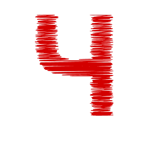 Стикер 25 Love doodle red HD