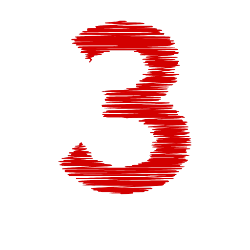 Стикер 9 Love doodle red HD