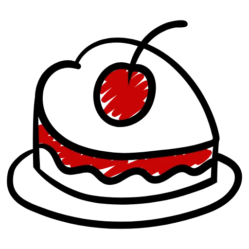 Стикер 48 Love doodle red HD