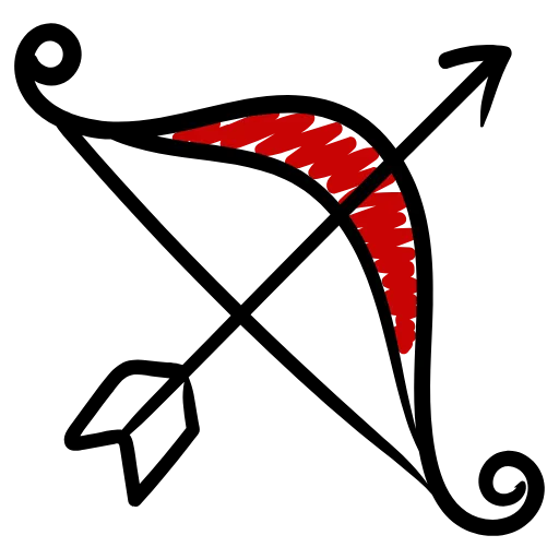 Стикер 41 Love doodle red HD