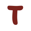🤩 Эмодзи «Бордовые буквы» для Telegram