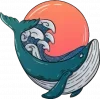 Стикер 34 Морские обитатели