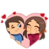 ❤️ Эмодзи «Влюблённые» для Telegram