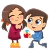 ❤️ Эмодзи «Влюблённые» для Telegram