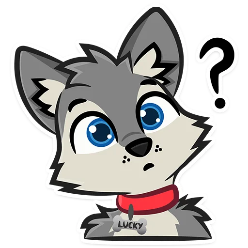 ❓ Стикер «Lucky Da Wolf» для Telegram