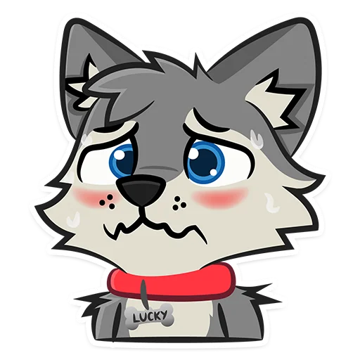 😅 Стикер «Lucky Da Wolf» для Telegram