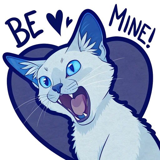😍 Стикер «Luna the Oriental Cat» для Telegram
