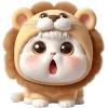 😲 Эмодзи «Котята-львята» для Telegram