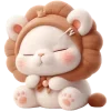 😴 Эмодзи «Котята-львята» для Telegram