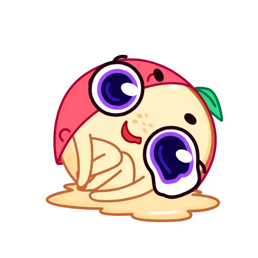 Стикер 21 Lychee Emoji