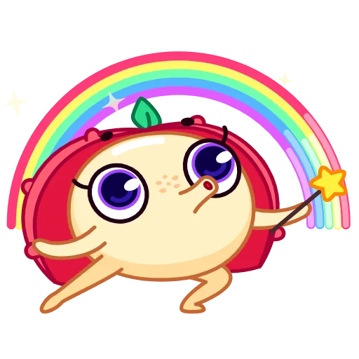 Стикер 22 Lychee Emoji