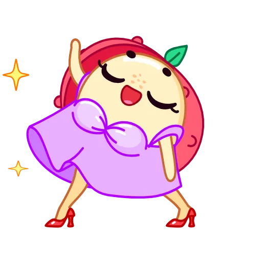 Стикер 20 Lychee Emoji