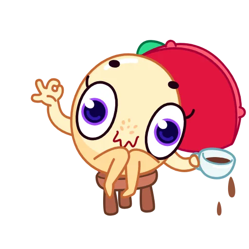 Стикер 18 Lychee Emoji