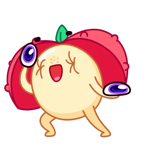 Стикер 11 Lychee Emoji