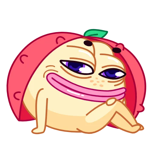 Стикер 3 Lychee Emoji