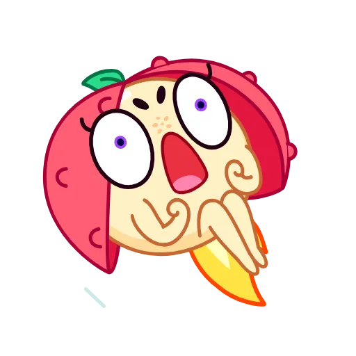 Стикер 19 Lychee Emoji