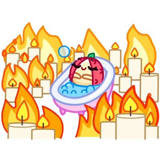 Стикер 15 Lychee Emoji