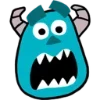 Стикер 3 Monsters Inc