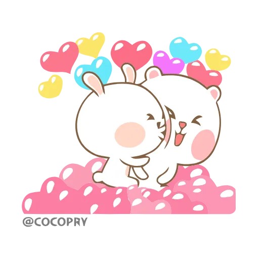 Стикер 46 😘❤️Marshmallow Couple