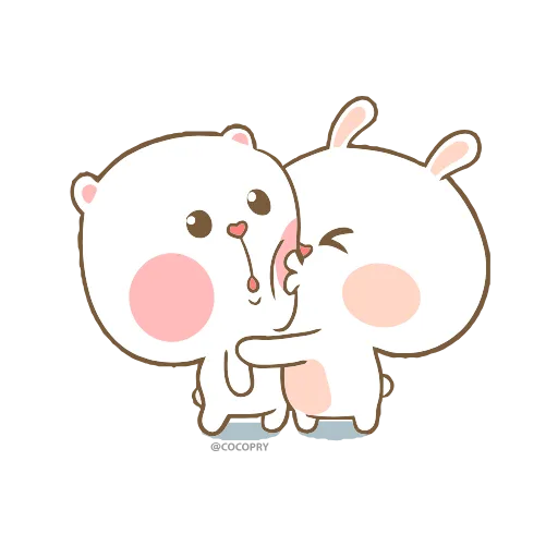 Стикер 6 😘❤️Marshmallow Couple