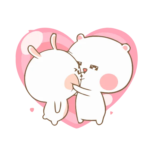 Стикер 25 😘❤️Marshmallow Couple