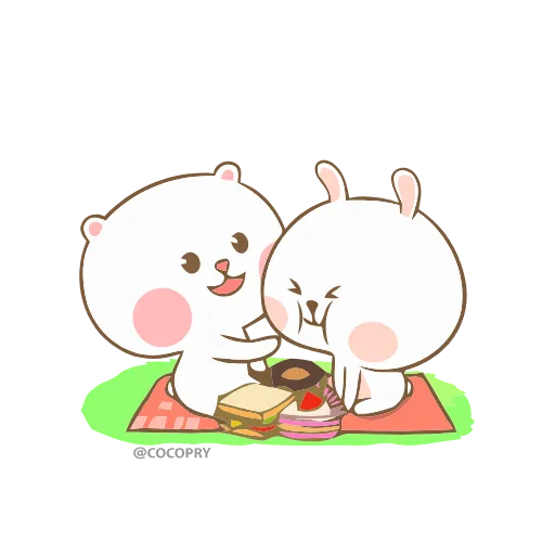 Стикер 29 😘❤️Marshmallow Couple