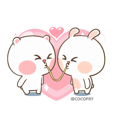 Стикер 58 😘❤️Marshmallow Couple