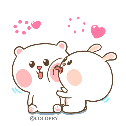 Стикер 51 😘❤️Marshmallow Couple