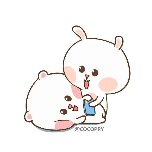 Стикер 61 😘❤️Marshmallow Couple