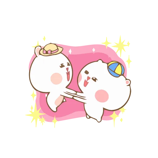 Стикер 34 😘❤️Marshmallow Couple