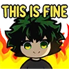 Стикер 22 MHA Emojis