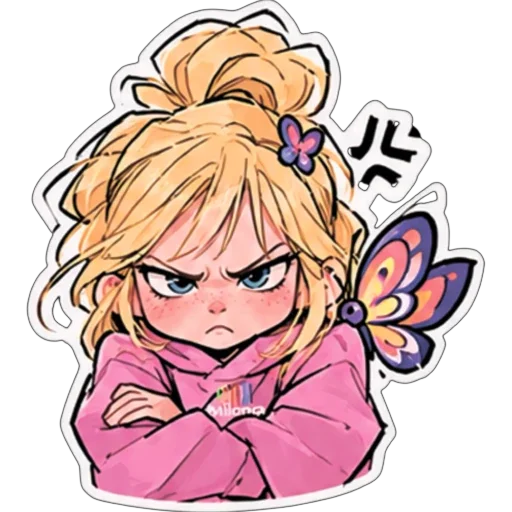 ❤ Стикер «МИЛАНА» для Telegram