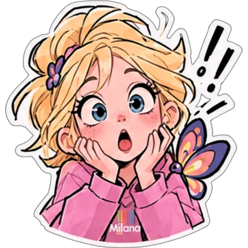 🫥 Стикер «МИЛАНА» для Telegram