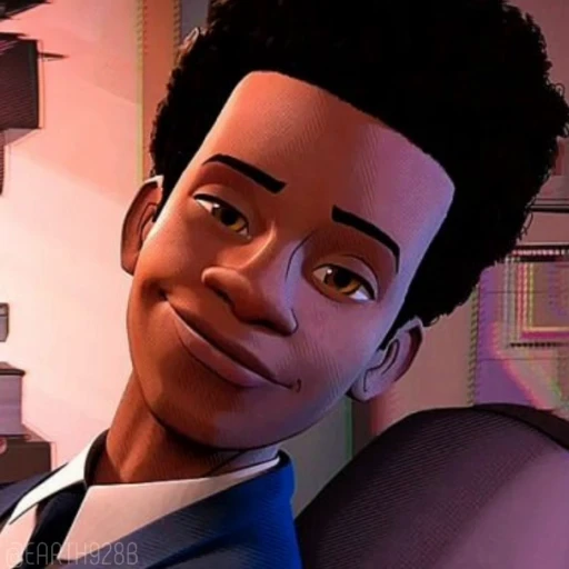😈 Стикер «MILES MORALES SPIDERMAN MARVEL» для Telegram
